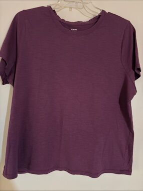 Sonoma Plum Crewneck Short Sleeve Tee/ 100% Cotton